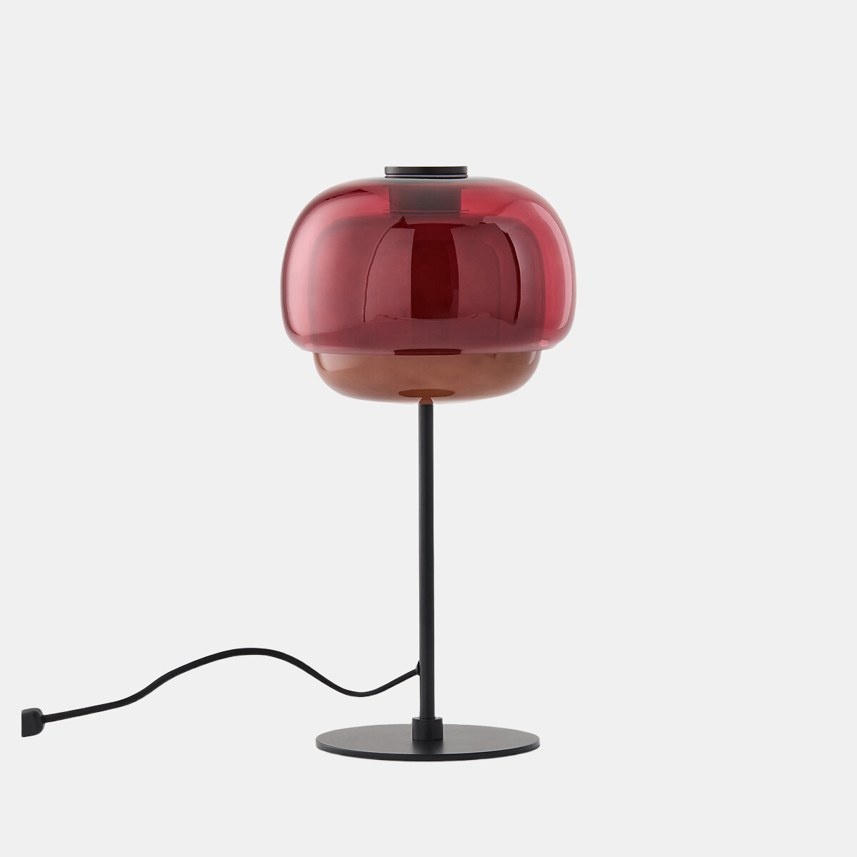 Pericles table lamp Burgundy white background